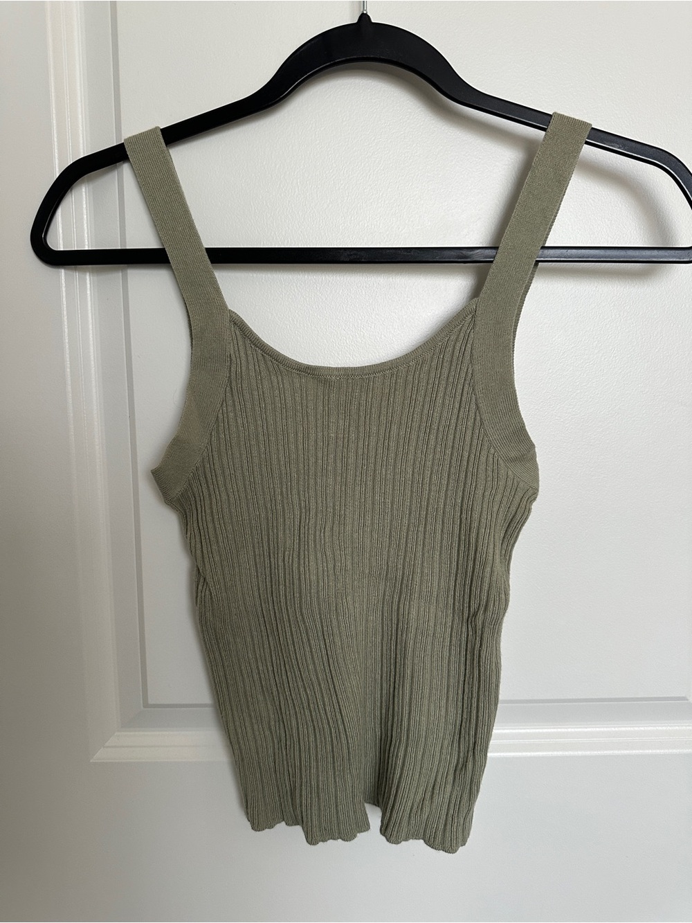 American Eagle Outfitters Olive Ribbed Sweater Tank